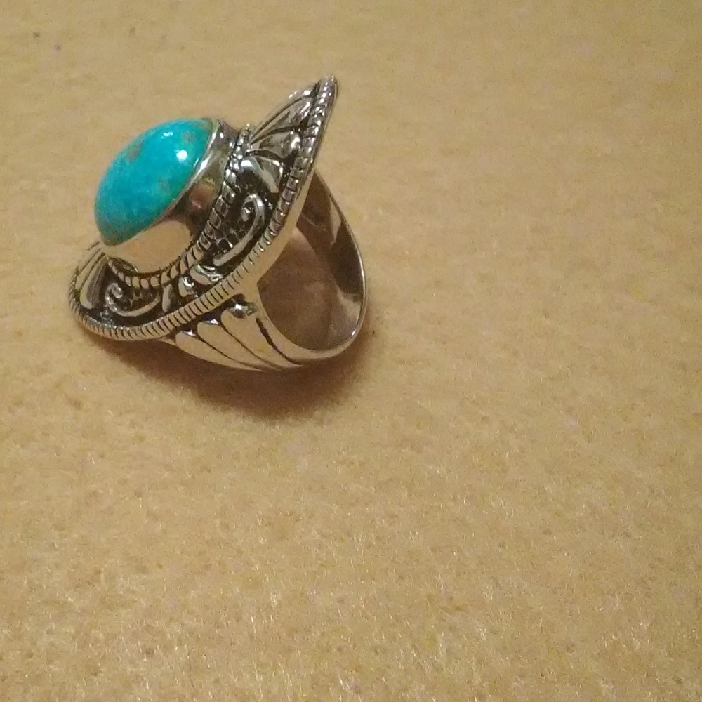 NWOT. Beautiful Sleeping Beauty Turquoise Ring